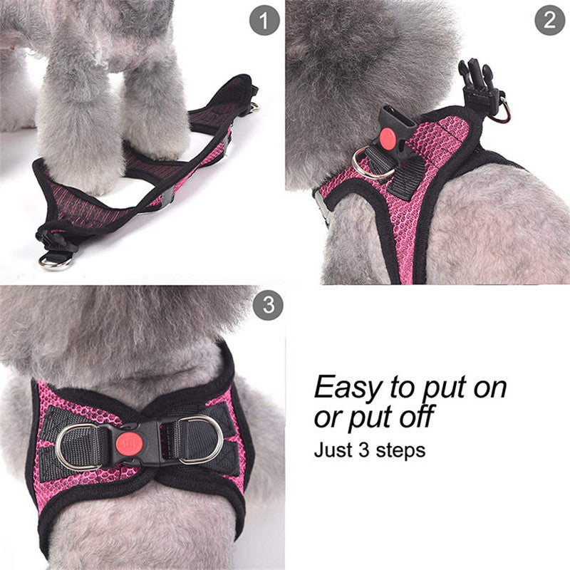 Reflective Harness & Dog Leash