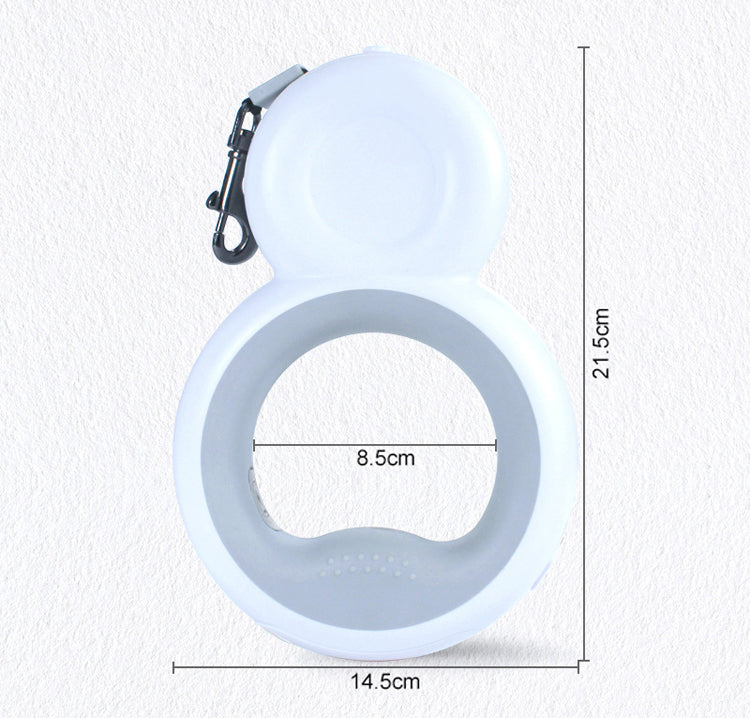 4 in 1 Pet Snowman LED With Night Light Dog Automatic Retractable Leash