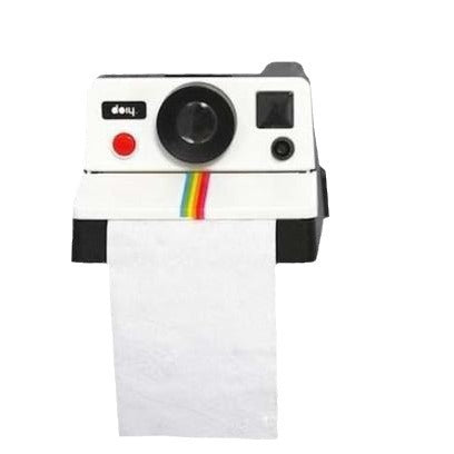 Vintage cute camera tissue holder toilet paper roll box