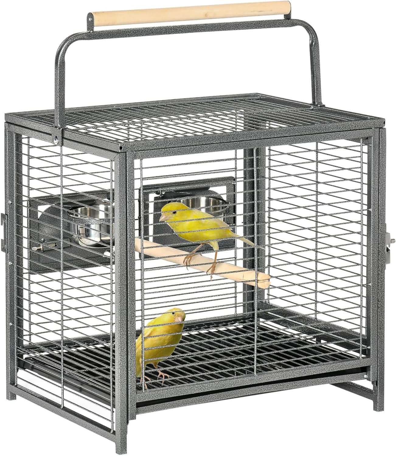 18" Heavy Duty Iron Travel Bird Cage Carrier