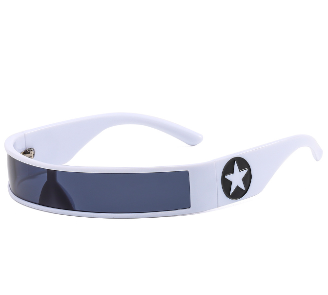 Unisex Millennium Spicy Girls Future Tech Rectangle Men and Women Personality Sunglasses