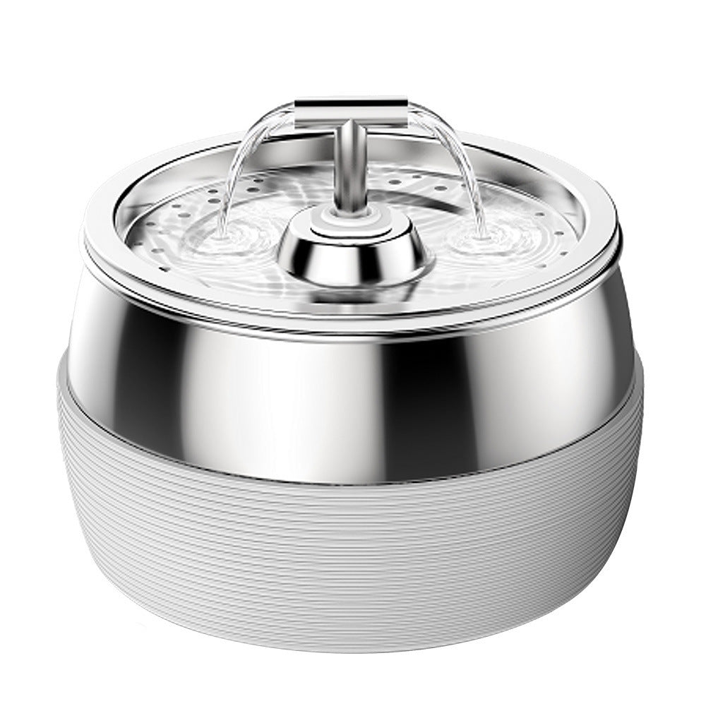 Stainless Steel Smart Pet Water Dispenser with Automatic Circulation and Filtration, Large Capacity Feeder for Cats and Dogs