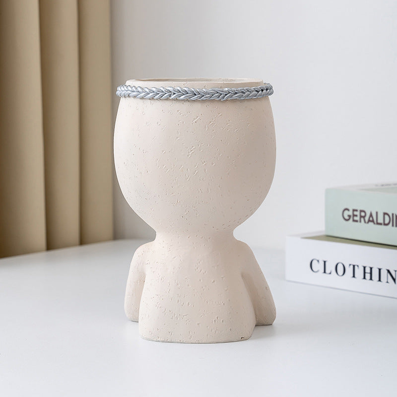 Love Succulent Girl Flower Pot