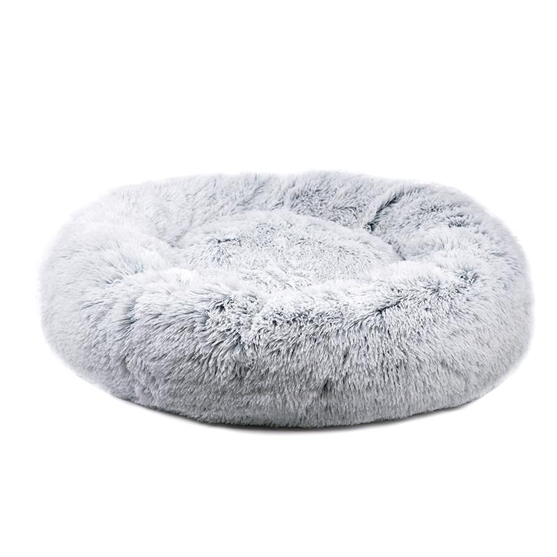 28" Ortho Plush® Pet Bed - Snowflake White Two Tone