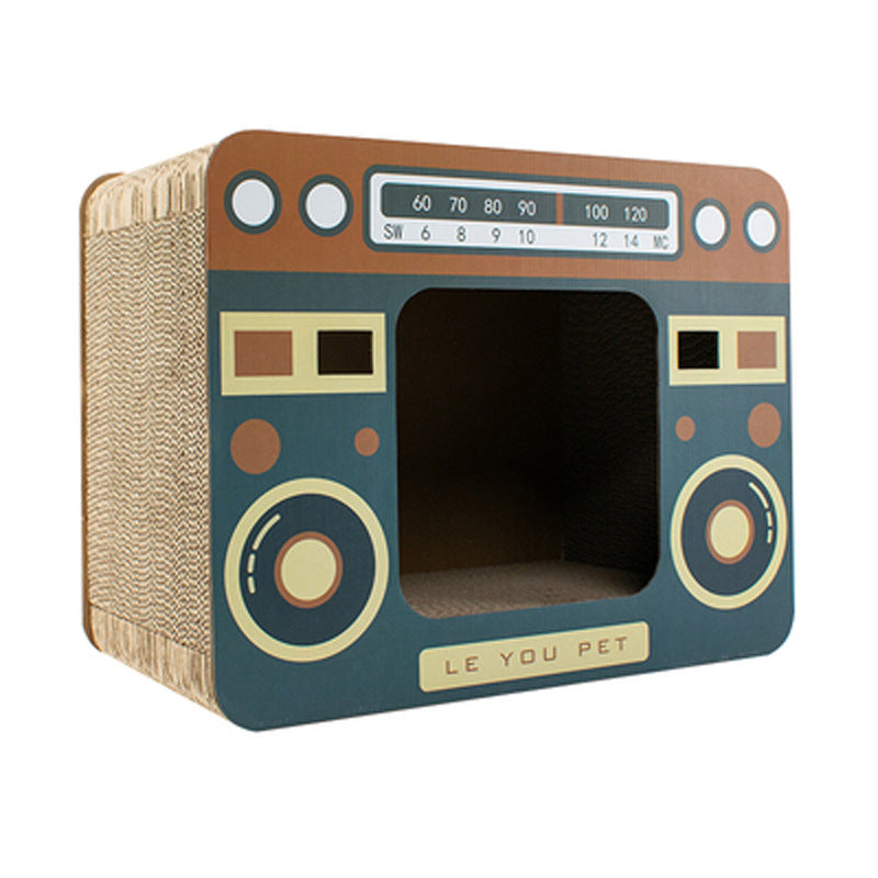 TV Set Household Fashion Scratch Board Cat Litter Box