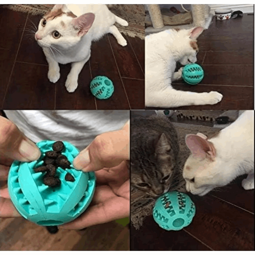 Dog Treat Toy Ball, Dog Tooth Cleaning Toy, Interactive Dog Toys Pack of 2