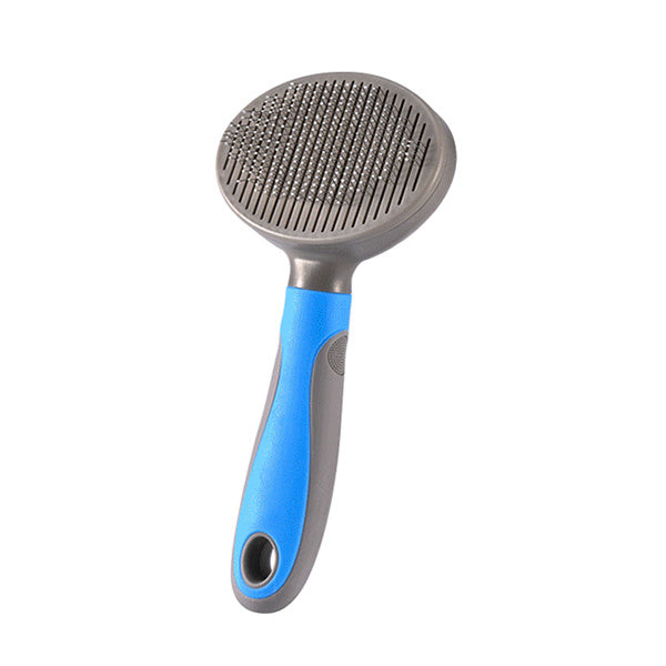 Pet steel needle slicker brush