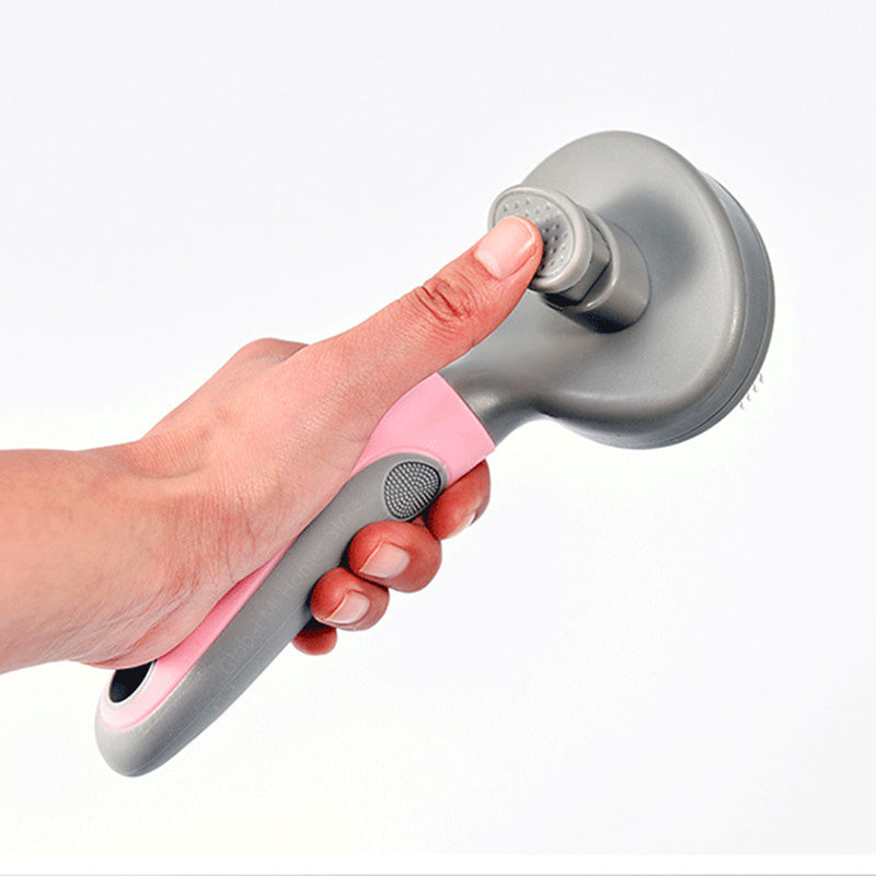 Pet steel needle slicker brush