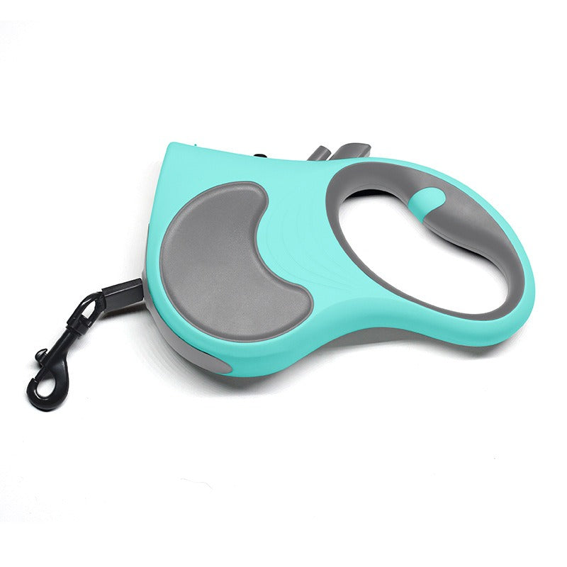Small and medium-sized dog leash with light automatic telescopic