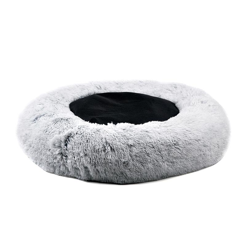 28" Ortho Plush® Pet Bed - Snowflake White Two Tone