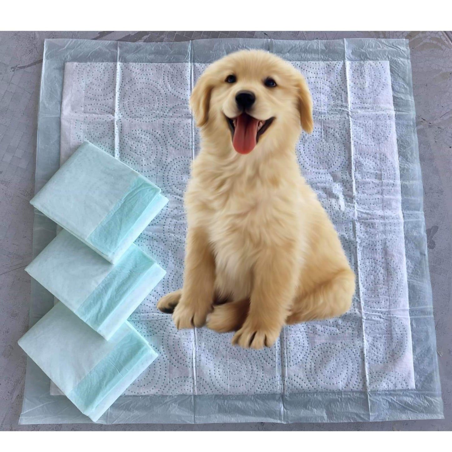 Premium Absorbent Gel Pee Pads 23"X23", 6 Layers of Lightly Scented Protection