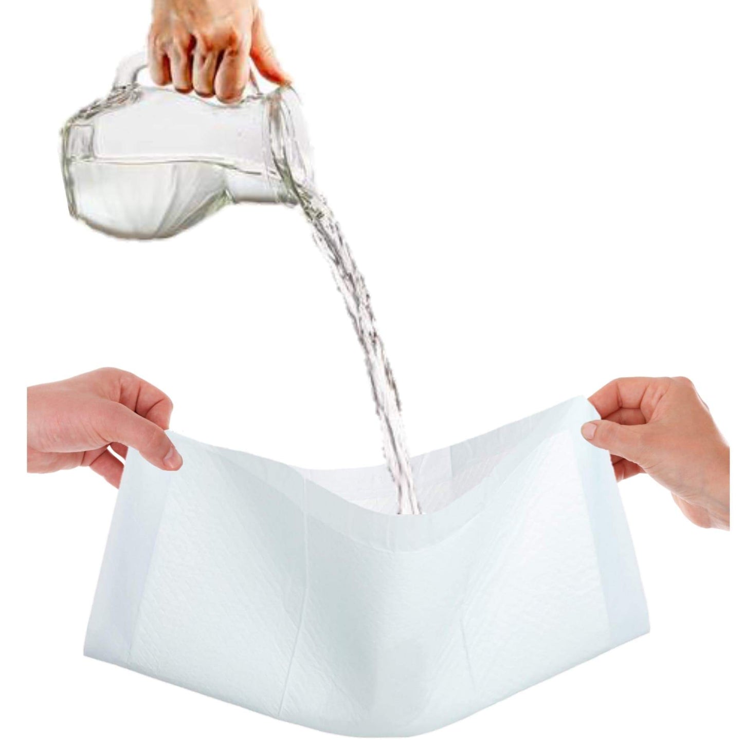 Premium Absorbent Gel Pee Pads 23"X23", 6 Layers of Lightly Scented Protection