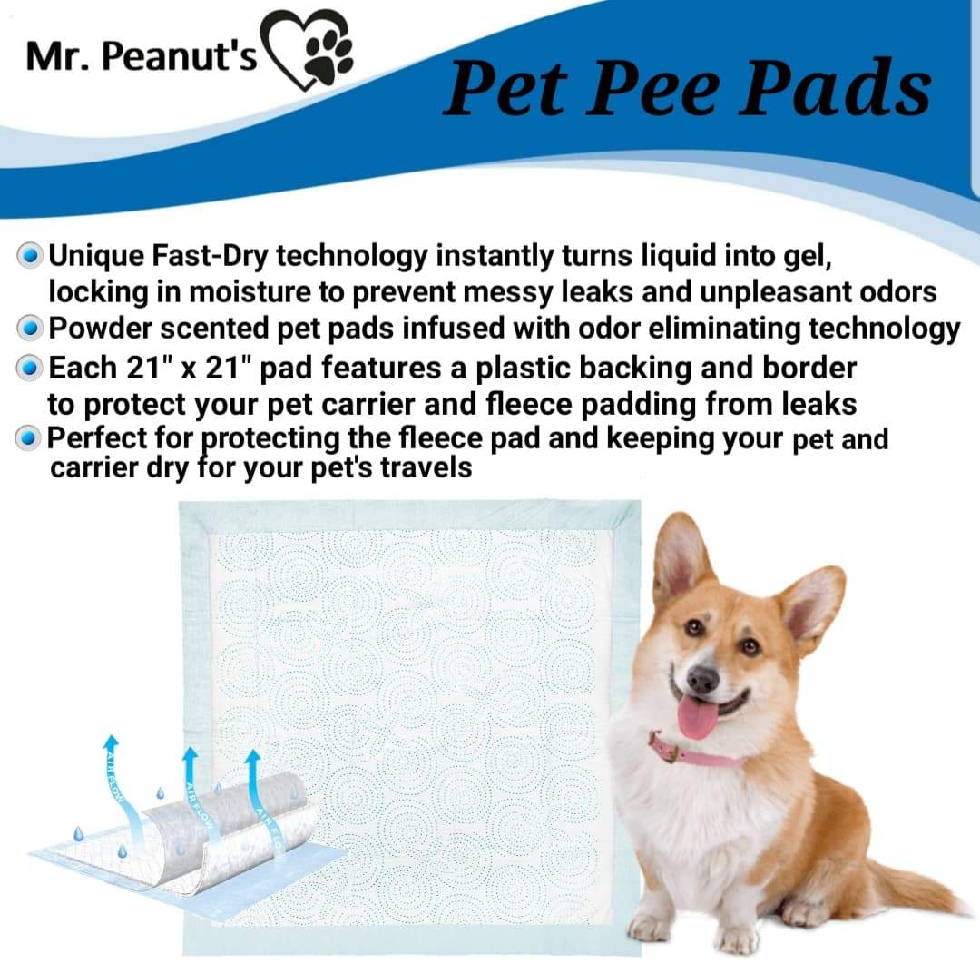 Premium Absorbent Gel Pee Pads 23"X23", 6 Layers of Lightly Scented Protection
