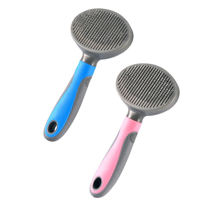 Pet steel needle slicker brush