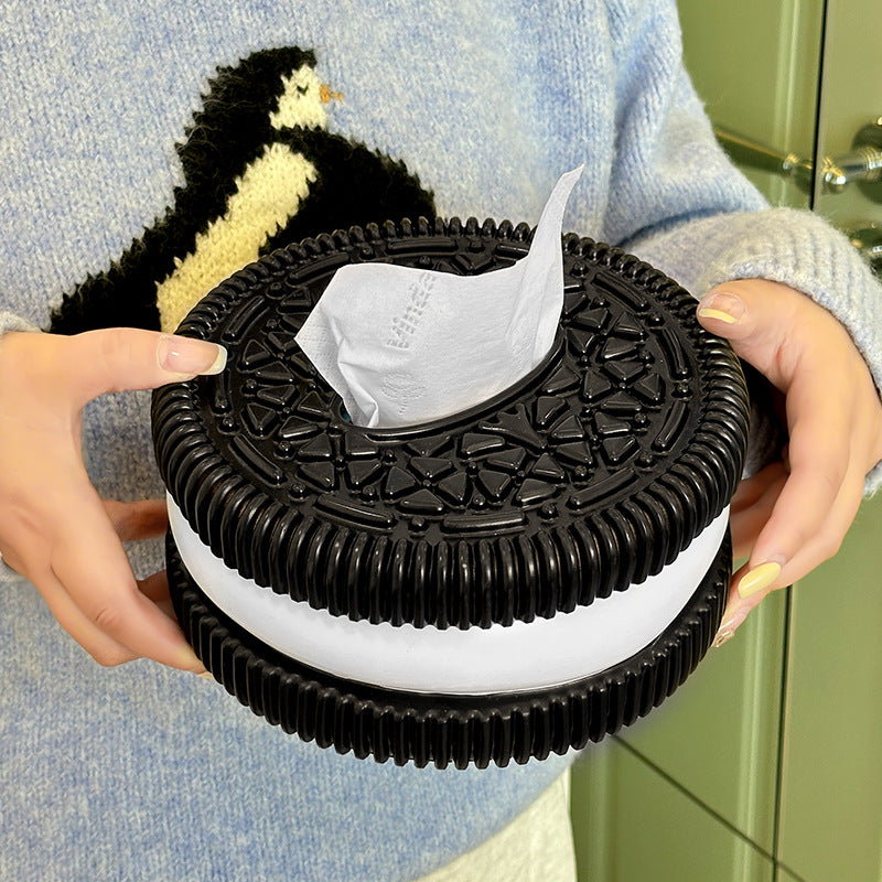 Oreo tissue Box Bathroom Living Room Car Accessories