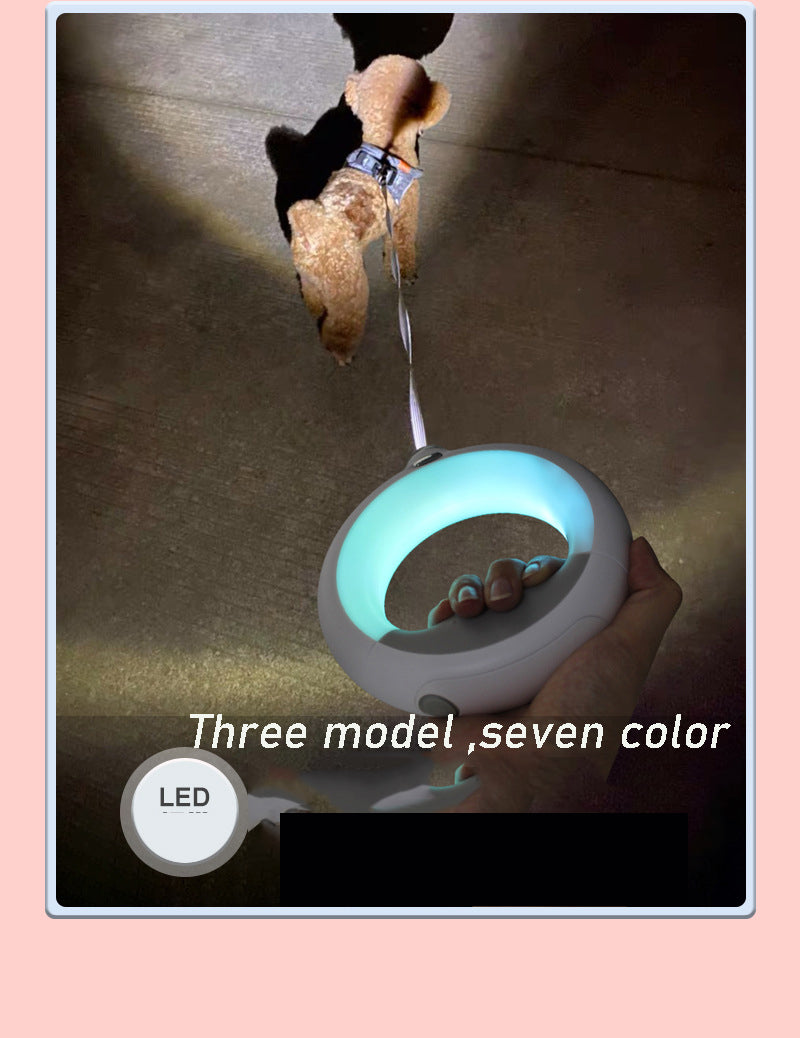 New Glow In The Dark Pet LED Retractable Colorful Dog Leash