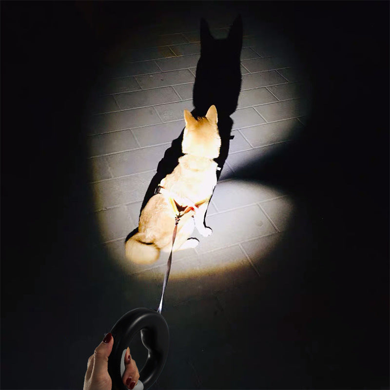 New LED Luminous Light Pet Automatic Retractable Rope Dog Leash