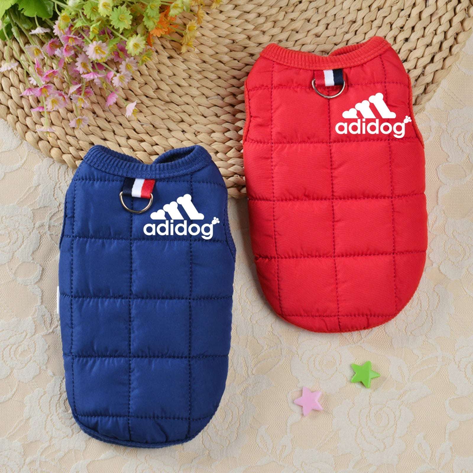Pet clothing winter cotton-padded jacket vest multi-color waterproof