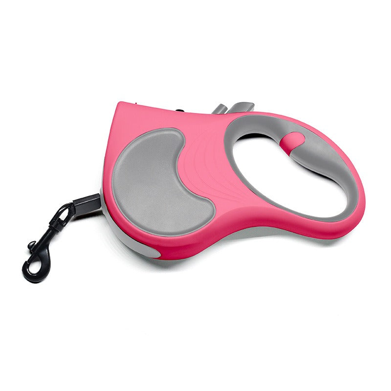 Small and medium-sized dog leash with light automatic telescopic