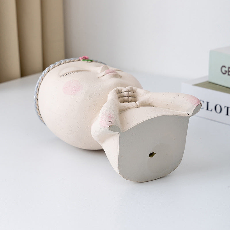 Love Succulent Girl Flower Pot