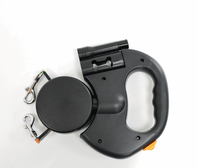 Retractable Dual Double Pet Rope Leash Tangle Free Walk For Two Dogs