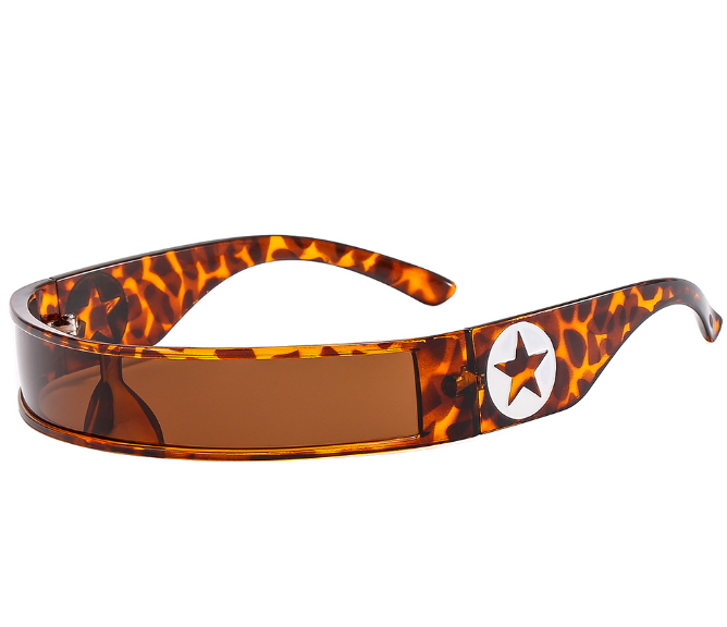 Unisex Millennium Spicy Girls Future Tech Rectangle Men and Women Personality Sunglasses