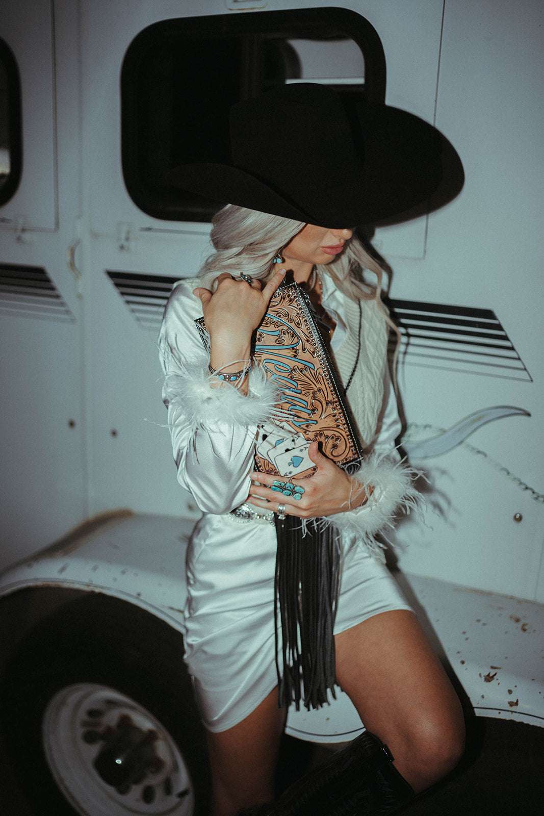 The Turquoise Vegas Clutch Wristlet by Beth Marie Exclusive