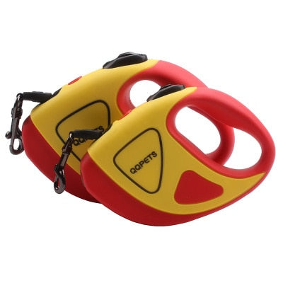 Pet Dog Automatic Retractable Fiber Night Safety LED Automatic Leash