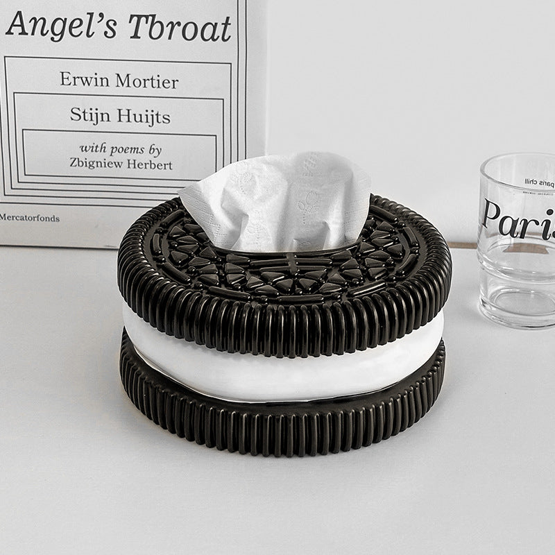 Oreo tissue Box Bathroom Living Room Car Accessories