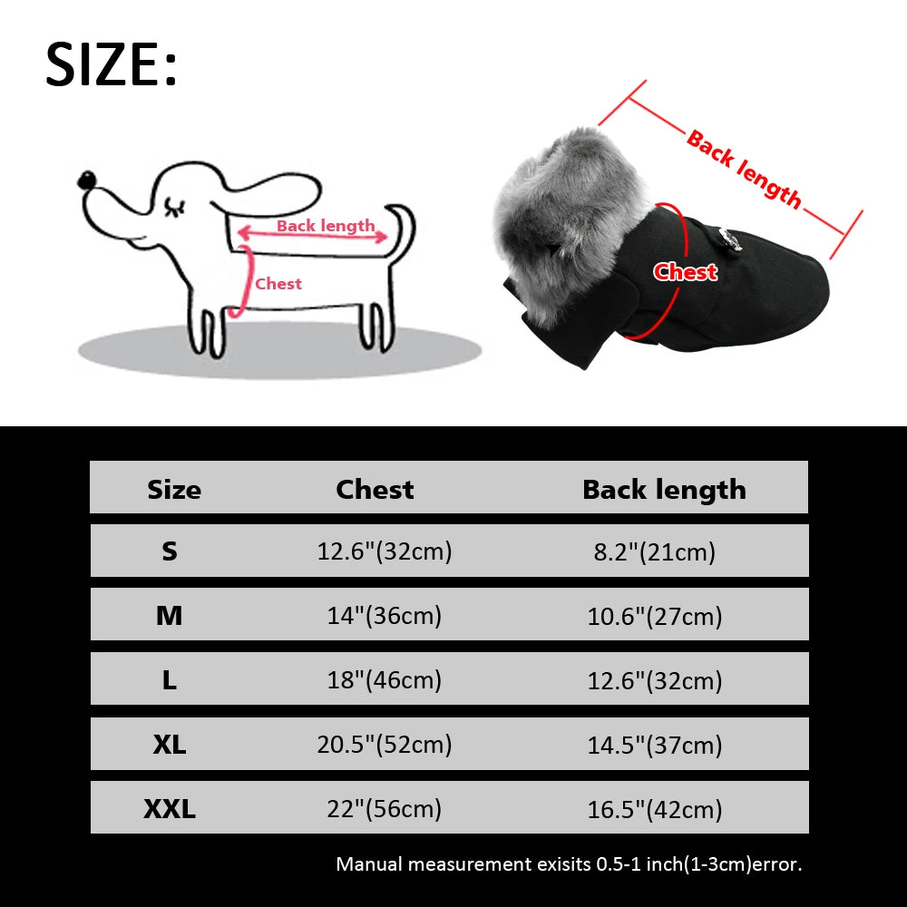 Pet Clothing for Dog Winter Coat for Small Medium Dogs