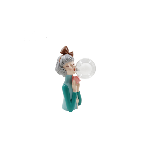 Blowing Bubble Gum Girl Lamp
