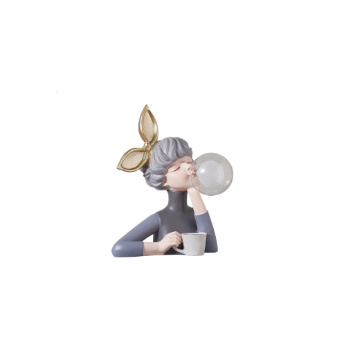 Blowing Bubble Gum Girl Lamp