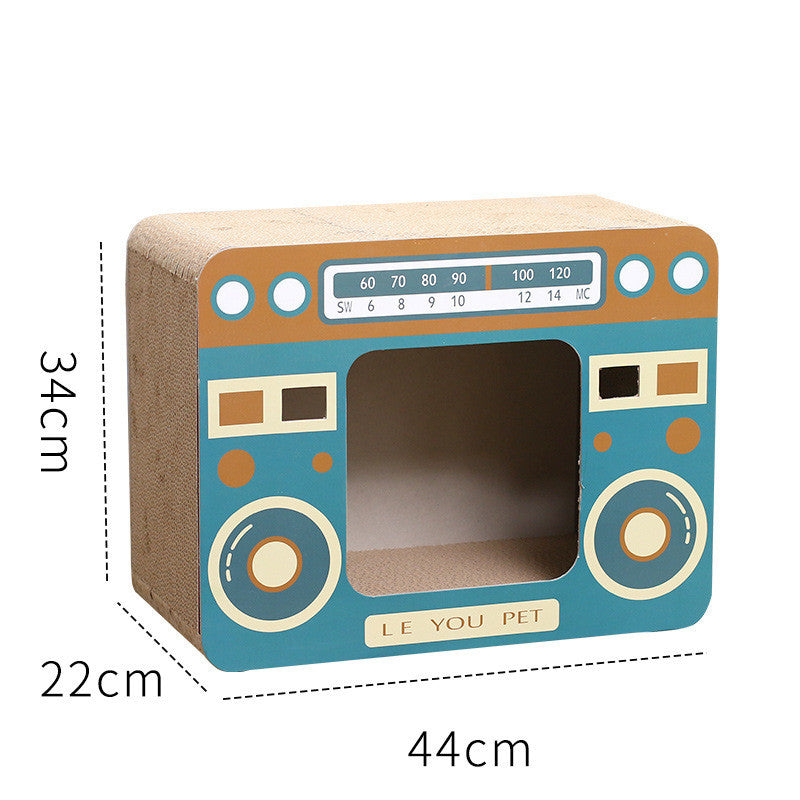 TV Set Household Fashion Scratch Board Cat Litter Box