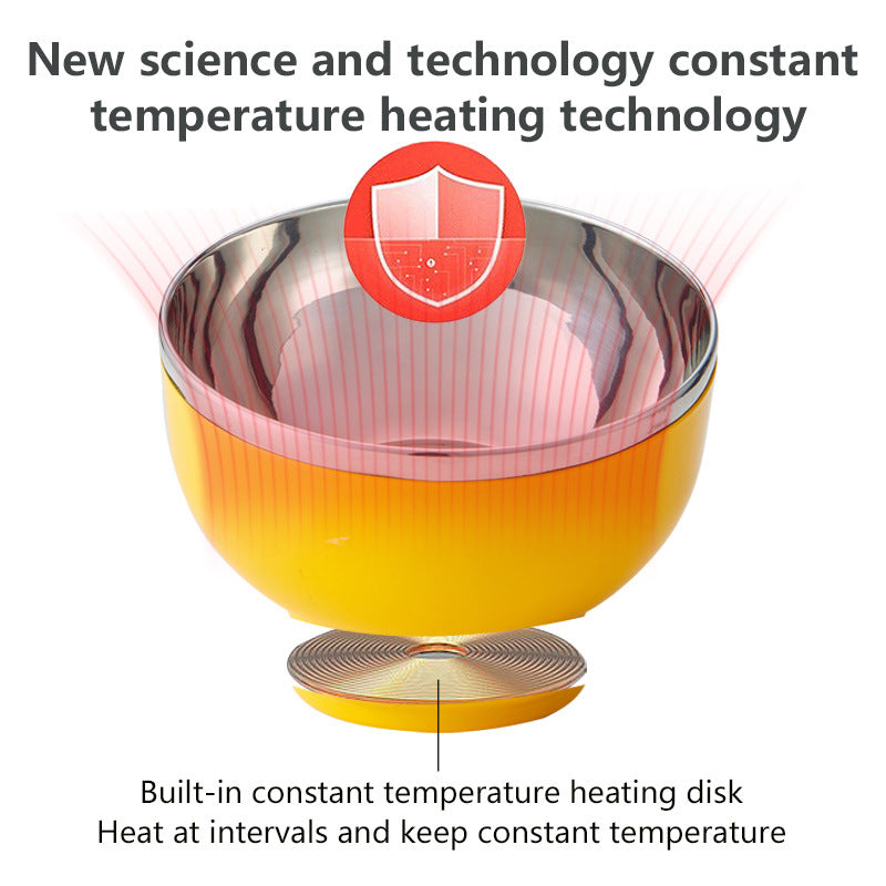 Pet Constant Temperature Heating Cat Dog Feeding Bowl