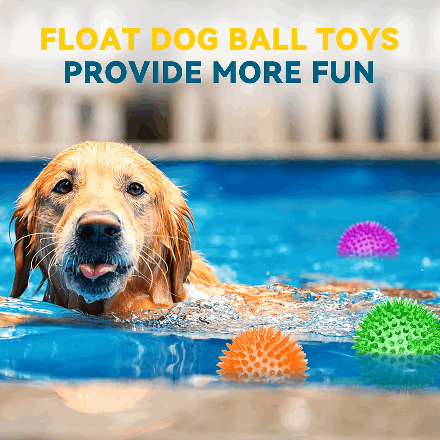 2.5” Squeaky Interactive Dog Balls for Puppy Teething Chew Toys for Small Dogs for Clean Teeth and Training