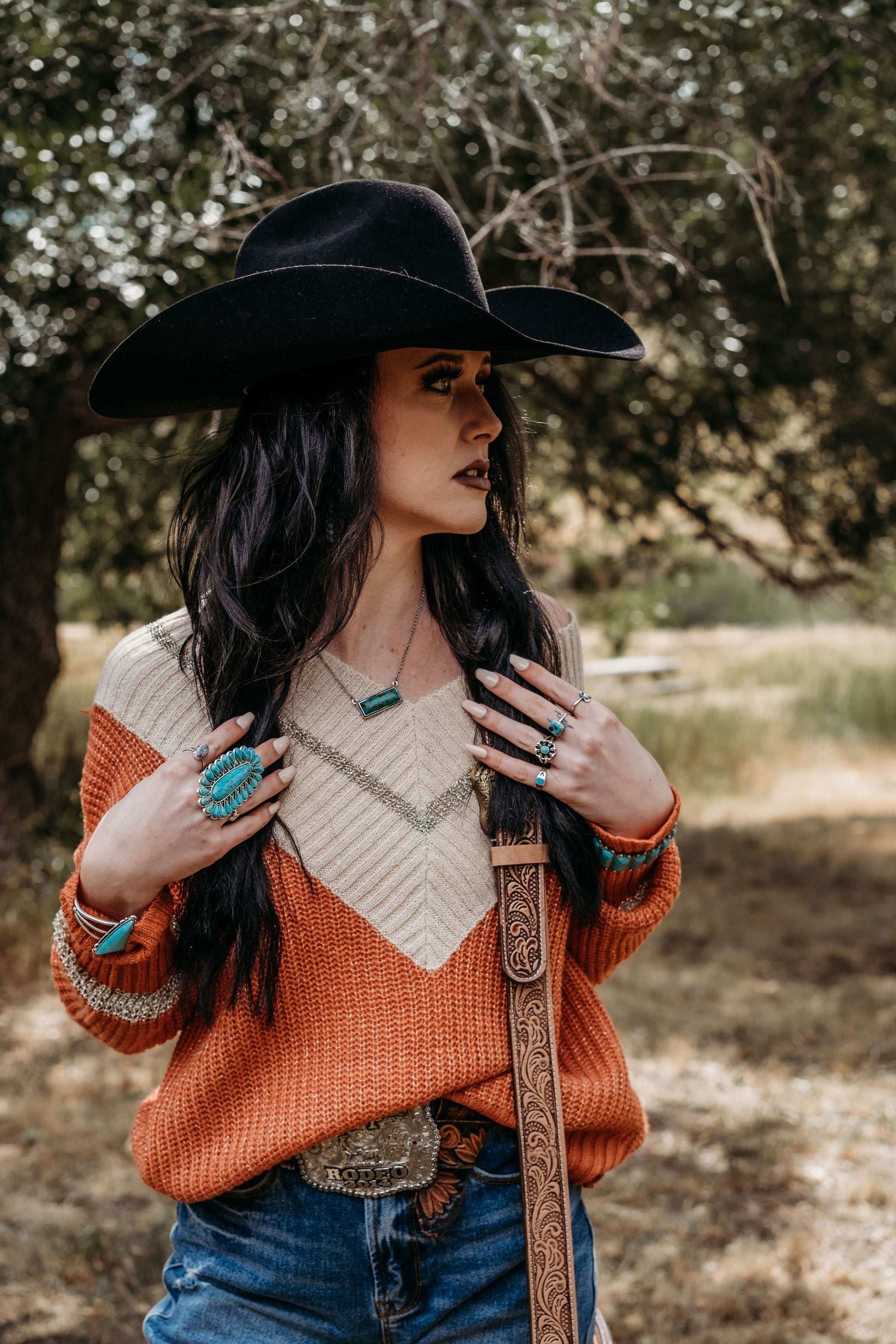 The Lancaster (Gold Splattered Cowhide) by Beth Marie Exclusive