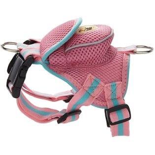 Pet Life ® 'Pocket Bark' Reflective Adjustable Fashion Pet Dog Harness w/ Hook-and-Loop Pouch and Dual Harness Rings