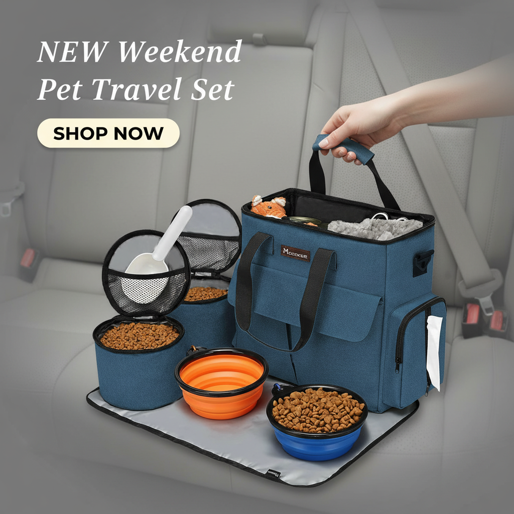 Weekend Pet Travel Set for Dog and Cat