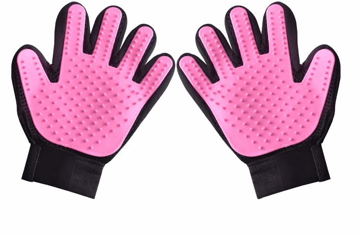 Upgrade Pet Grooming Gloves for Dogs, Cats, Rabbits & Horses with Long and Short Hair, Pets Hair Remover Mittens - 1 Pair